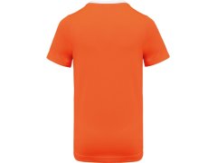 Kariban ProAct PA 4014 Pánské kontrastní sportovní tričko 20.4014 white/fluorescent orange 3