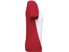 Kariban ProAct PA 4015 Dámské kontrastní sportovní tričko 20.4015 white/red 2