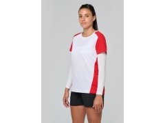 Kariban ProAct PA 4015 Dámské kontrastní sportovní tričko 20.4015 white/black 6