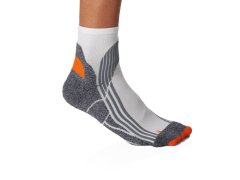 Kariban ProAct PA 035 Běžecké sportovní ponožky 20.P035 white/grey/orange 2