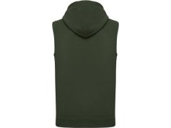 Kariban ProAct PA 393 Unisex mikina s kapucí bez rukávů 20.P393 sporty khaki 1