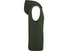 Kariban ProAct PA 393 Unisex mikina s kapucí bez rukávů 20.P393 sporty khaki 3