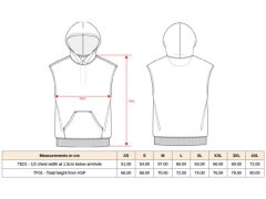 Kariban ProAct PA 393 Unisex mikina s kapucí bez rukávů 20.P393 sporty khaki 5