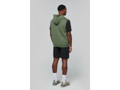 Kariban ProAct PA 393 Unisex mikina s kapucí bez rukávů 20.P393 sporty khaki 6