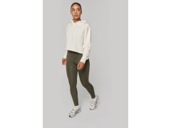 Kariban ProAct PA 396 Dámská crop mikina s kapucí 20.P396 sporty khaki 2