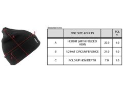 Result Headwear RC 033X Pletená čepice s Thinsulate™ podšívkou 28.033X neon orange 2