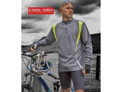 Spiro S 178X Tréninkový top s "1/4" zip s dlouhým rukávem 29.178X black/grey/white 4