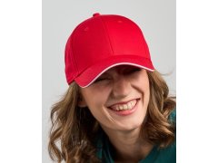 Atlantis Headwear Sport Sandwich-S 6 panelová sandwich kšiltovka 33.0275 red 3