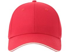 Atlantis Headwear Sport Sandwich-S 6 panelová sandwich kšiltovka 33.0275 red 4