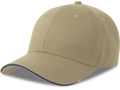 Atlantis Headwear Sport Sandwich-S 6 panelová sandwich kšiltovka 33.0275 khaki/navy 4