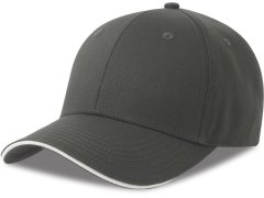 Atlantis Headwear Sport Sandwich-S 6 panelová sandwich kšiltovka 33.0275 dark grey 2