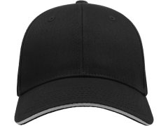 Atlantis Headwear Sport Sandwich 6 panelová baseball kšiltovka "Sport Sandwich" 33.0504 black/white 6