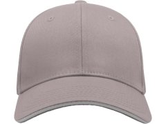Atlantis Headwear Sport Sandwich 6 panelová baseball kšiltovka "Sport Sandwich" 33.0504 light grey/white 7