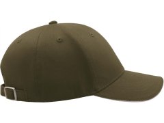 Atlantis Headwear Sport Sandwich 6 panelová baseball kšiltovka "Sport Sandwich" 33.0504 olive/white 6
