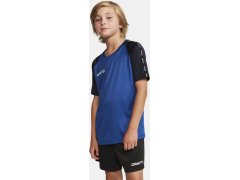 Craft Teamwear Squad Go Contrast Jersey Jr Dětské kontrastní sportovní tričko 82.2727 bright red/express 4