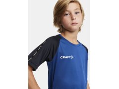 Craft Teamwear Squad Go Contrast Jersey Jr Dětské kontrastní sportovní tričko 82.2727 bright red/express 5