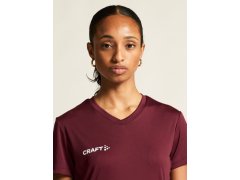 Craft Teamwear Squad Go Jersey Solid W Dámské sportovní tričko s&nbsp;výstřihem do V 82.5566 pop 2