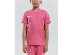 Craft Teamwear Squad Go Jersey Solid Jr Dětské sportovní tričko s výstřihem do V 82.5582 white 7