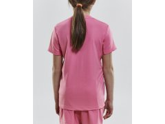 Craft Teamwear Squad Go Jersey Solid Jr Dětské sportovní tričko s výstřihem do V 82.5582 black 2