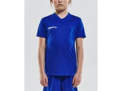 Craft Teamwear Squad Go Jersey Solid Jr Dětské sportovní tričko s výstřihem do V 82.5582 navy 5