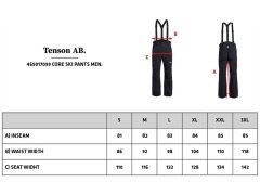 Tenson Core Ski Pants Men Pánské lyžařské kalhoty 84.7099 black 1