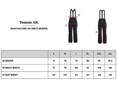 Tenson Core Ski Pants Women Dámské lyžařské kalhoty 84.7103 black 7