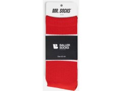 Mr. Socks L 05009 Sportovní ponožky "Ballersocks Classic" 88.5009 red/white 2