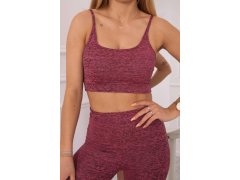 Sportovní set top + legíny růžová 4