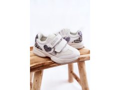 Dětská sportovní obuv na suchý zip Big Star KK374022 Bíle 3