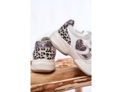 Dětská sportovní obuv na suchý zip Big Star KK374022 Bíle 5