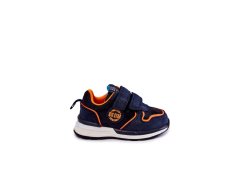 Dětská sportovní obuv na suchý zip Memory Foam System Big Star KK374183 Námořnická modrá 1