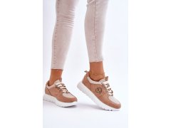 Dámská sportovní obuv na platformě Béžove Aisha 3