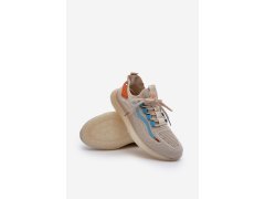 Pánské sportovní boty HI-POLY SYSTEM Big Star NN174452 Beige 2