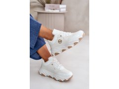 Dámské Sportovní Boty Na Šněrování Zateplené Na Platformě Bílé Verioras 8