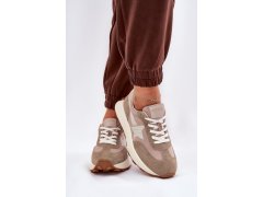 Dámské Sportovní Boty Z Semiše Na Platformě Vinceza 66720 Béžové 2