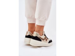 Dámské Sportovní Boty Na Platformě Leopardí Černé Lorori 4