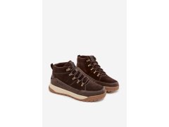 Semišové Pánské Trekingové Boty Big Star SS174263 Hnědé 1