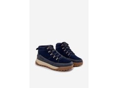 Semišové Pánské Trekingové Boty Big Star SS174264 Tmavě Modré 1