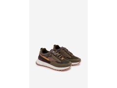 Pánské Sportovní Boty Sneakers Big Star RR174280 HI-POLY SYSTEM Tmavě Zelené 1