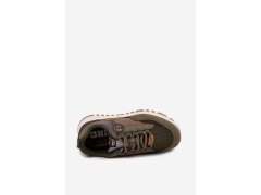 Pánské Sportovní Boty Sneakers Big Star RR174280 HI-POLY SYSTEM Tmavě Zelené 3