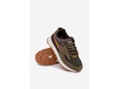 Pánské Sportovní Boty Sneakers Big Star RR174280 HI-POLY SYSTEM Tmavě Zelené 5