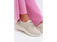 Materiálové Dámské Sportovní Boty Béžové Carmivelle 8