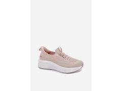 Materiálové Sportovní Boty Dámské Slip-On Kobbo 102425 Béžové 3