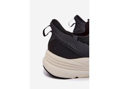 Pánské Sportovní Boty Textilní Slip-Ons Na Platformě Kobbo 102421 Černé 4