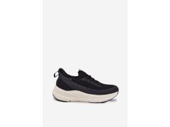 Pánské Sportovní Boty Textilní Slip-Ons Na Platformě Kobbo 102421 Černé 7