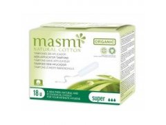 Masmi Tampóny z organické bavlny MASMI Super 18 ks