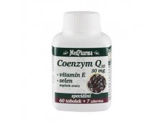 MedPharma Coenzym Q10 30 mg + vitamín E + selen 60 tob. + 7 tob. ZDARMA