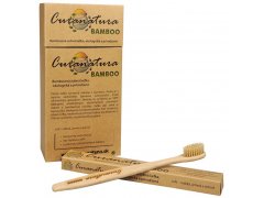 Curanatura Zdravý zubní kartáček Curanatura 12 ks Bamboo - zelená volba