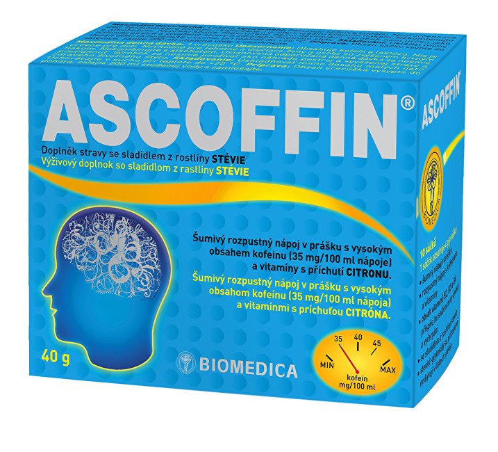 Biomedica Ascoffin 10 x 4 g - Přípravky únava a nedostatek energie