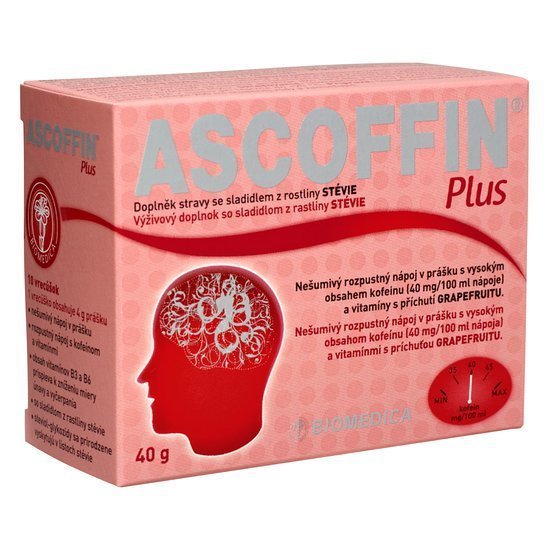 Biomedica Ascoffin plus 10 x 4 g - Přípravky energie, vytrvalost, vitalita